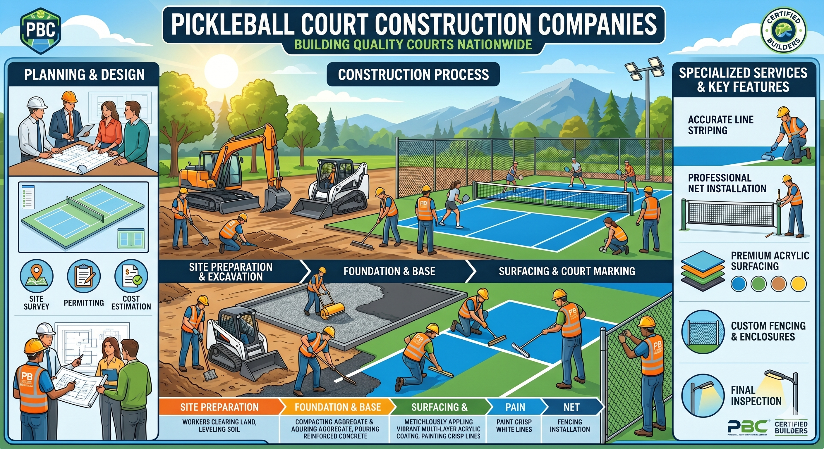 Pickleball Court Construction Companies