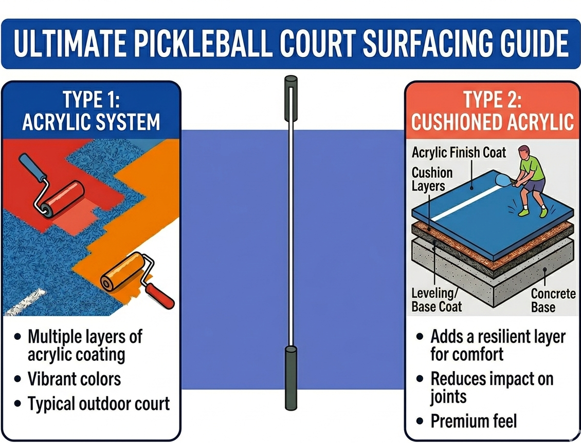 Pickleball Court Surfacing Guide in Los Angeles: Specifications, Materials & Resurfacing Guidelines