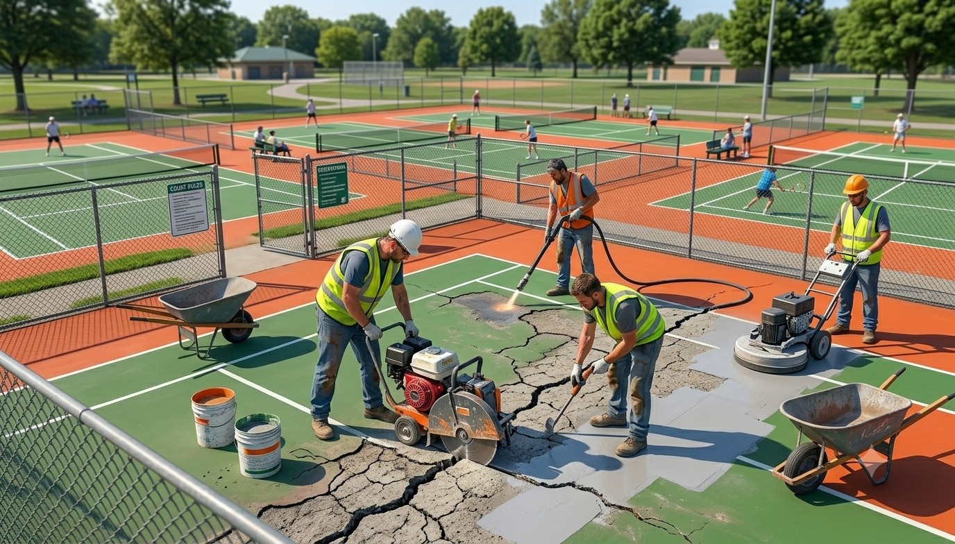 Tennis Court Repair in Los Angeles